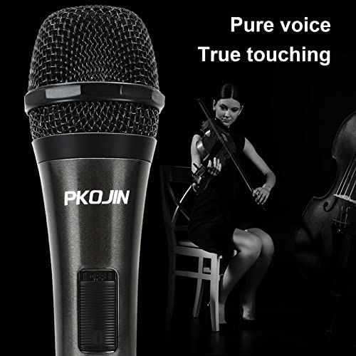 PKOJIN Dynamic Karaoke Microphone for Singing, Vocal Wired Microphone for Karaoke, Handheld Mic with 10 Ft Cable, Mics for Speaker with ON/Off Switch - Image 2