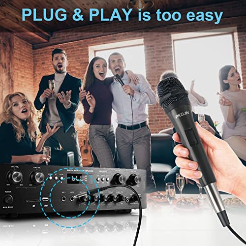 PKOJIN Dynamic Karaoke Microphone for Singing, Vocal Wired Microphone for Karaoke, Handheld Mic with 10 Ft Cable, Mics for Speaker with ON/Off Switch - Image 5